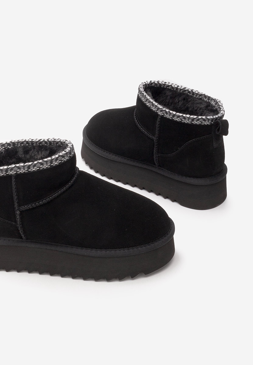 Μπότες τύπου UGG με πλατφόρμα Andree Μαύρα