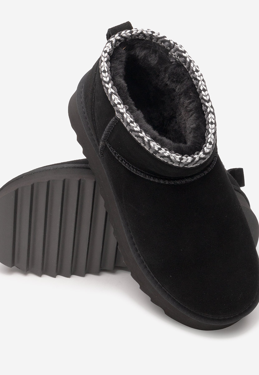 Μπότες τύπου UGG με πλατφόρμα Andree Μαύρα