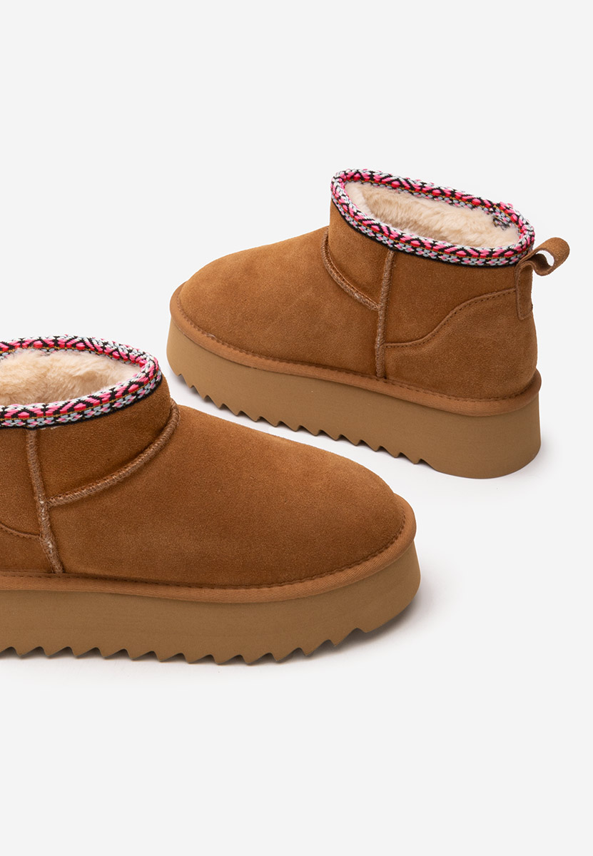 Μπότες τύπου UGG με πλατφόρμα Andree ταμπά