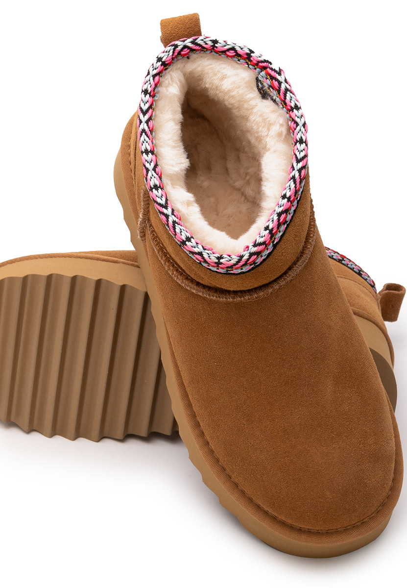 Μπότες τύπου UGG με πλατφόρμα Andree ταμπά