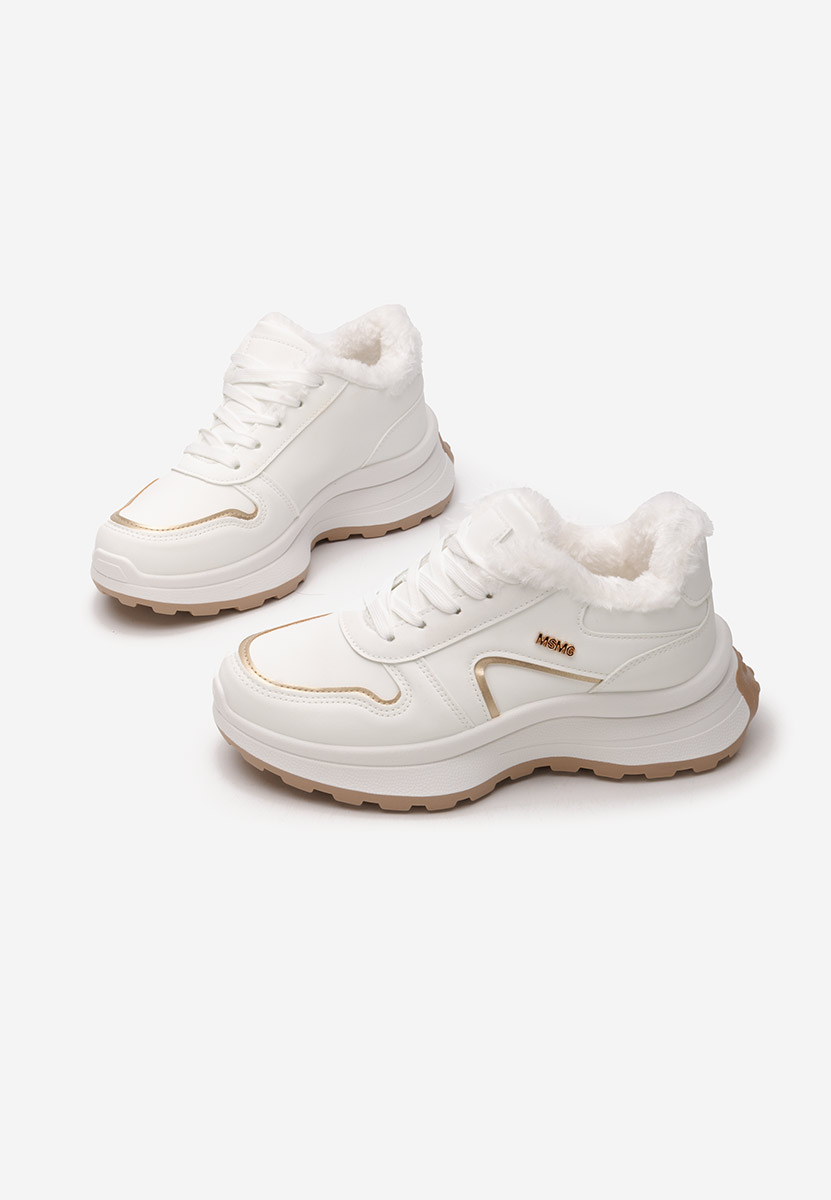 Χειμερινά sneakers γυναικεια Azaira λευκά