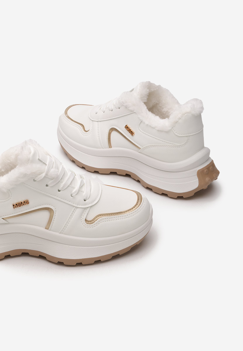 Χειμερινά sneakers γυναικεια Azaira λευκά