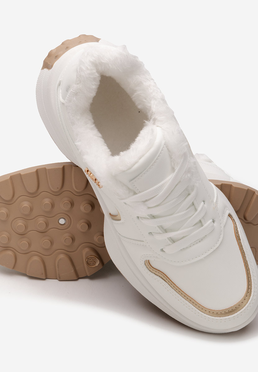 Χειμερινά sneakers γυναικεια Azaira λευκά