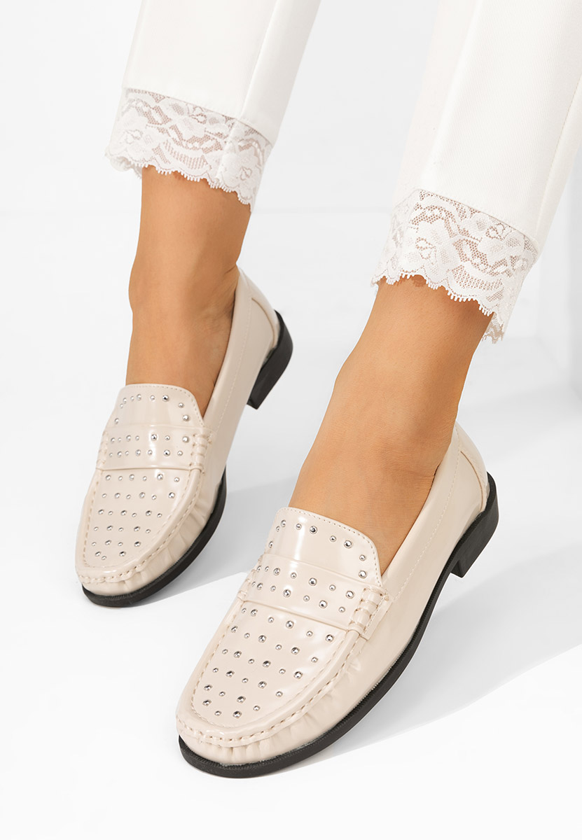 Μοκασίνια γυναικεια Preston μπεζ