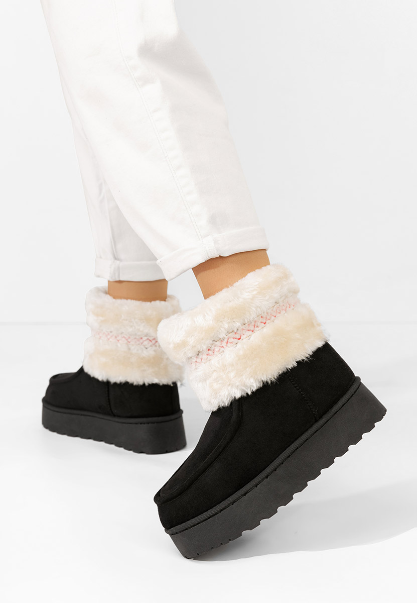 Mποτάκια πλατφόρμα Rosalyn Μαύρα