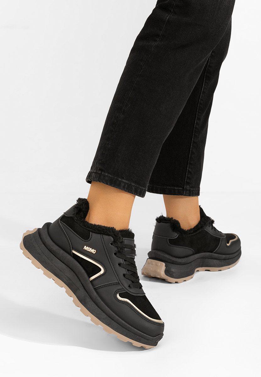 Χειμερινά sneakers γυναικεια Azaira μαύρα