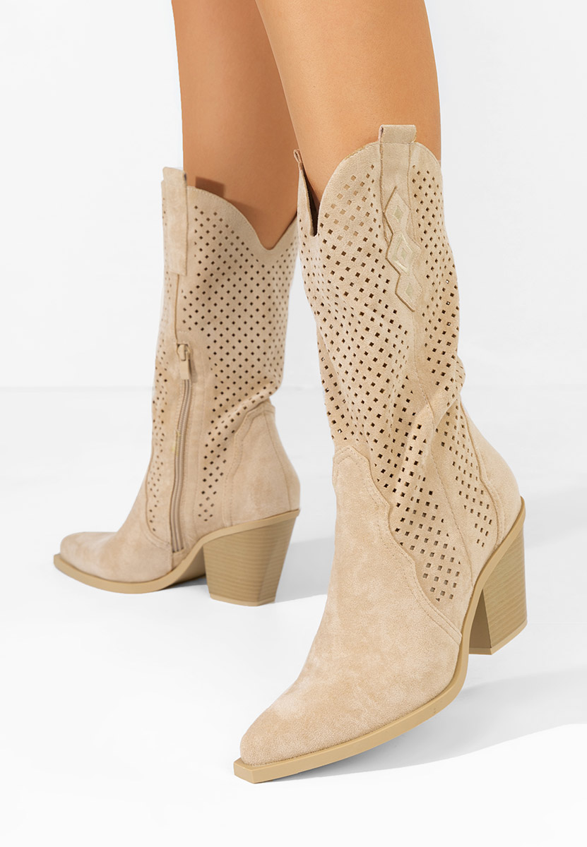 Mποτεσ western γυναικειεσ Ashley μπεζ