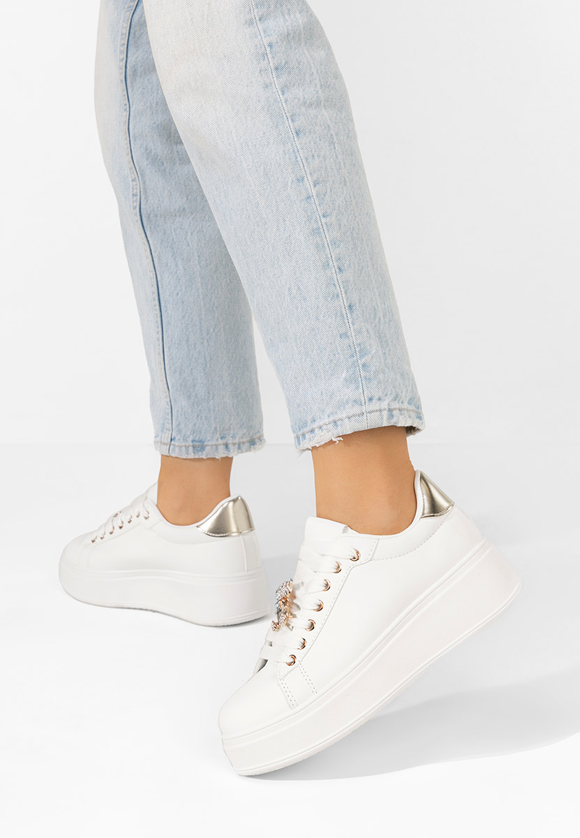 Sneakers με πλατφόρμα Ralia λευκά