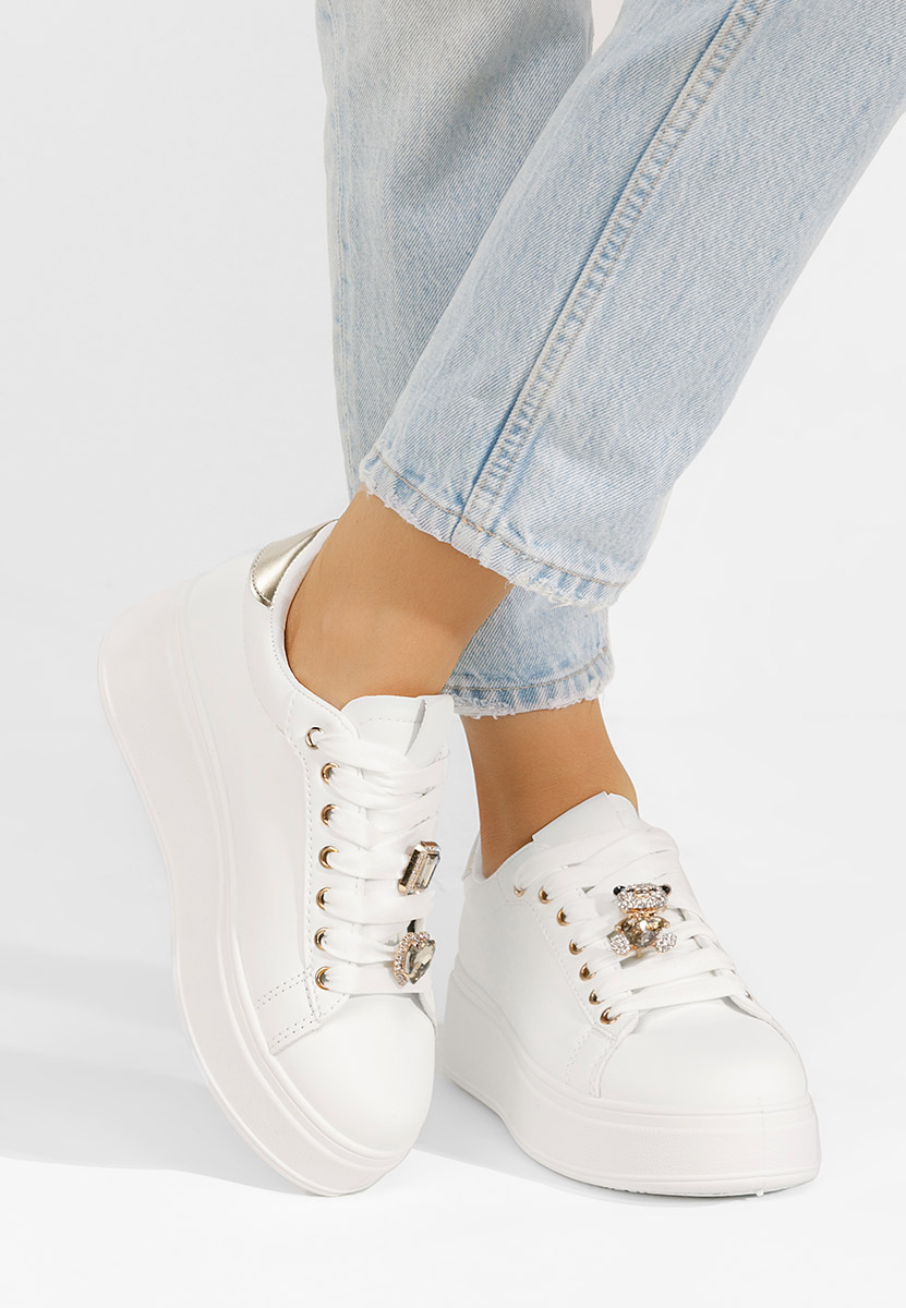 Sneakers με πλατφόρμα Ralia λευκά