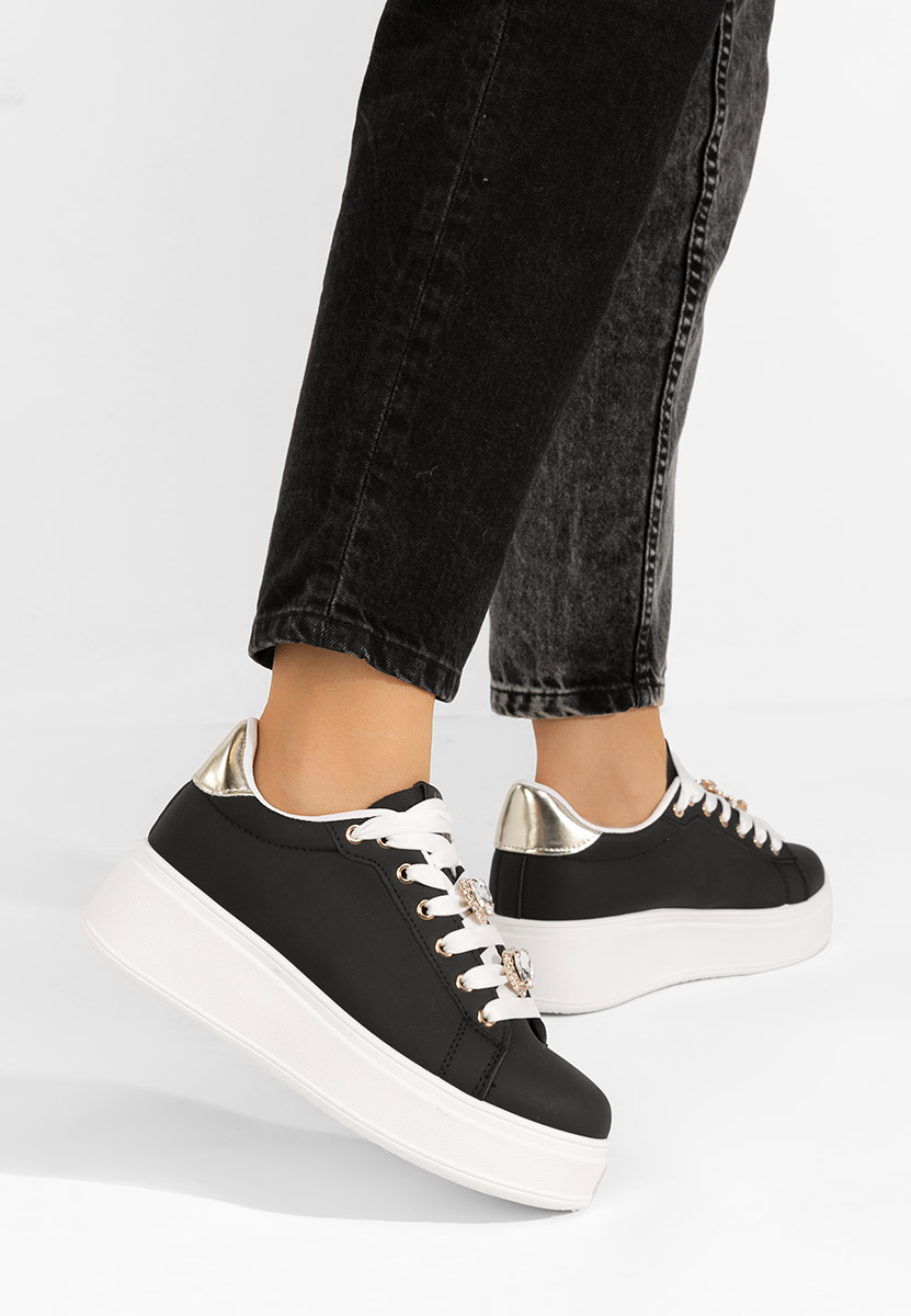 Sneakers με πλατφόρμα Ralia μαύραi