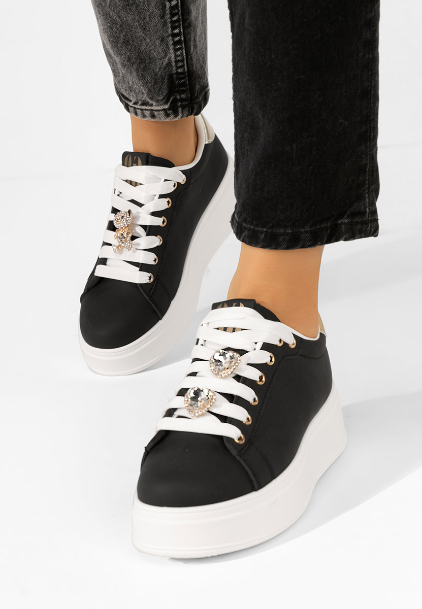 Sneakers με πλατφόρμα Ralia μαύραi