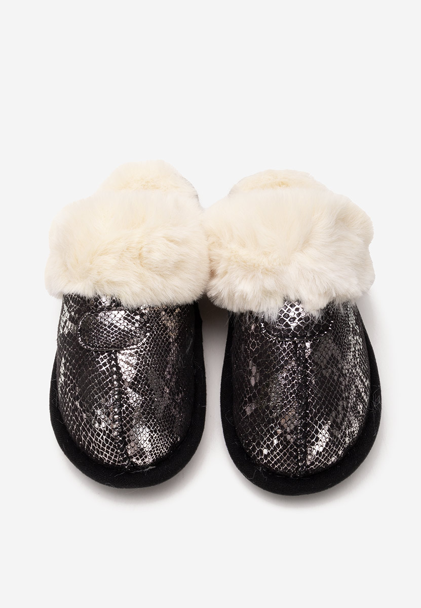 Παντοφλεσ γυναικειεσ χειμερινεσ Ashely μαύρα