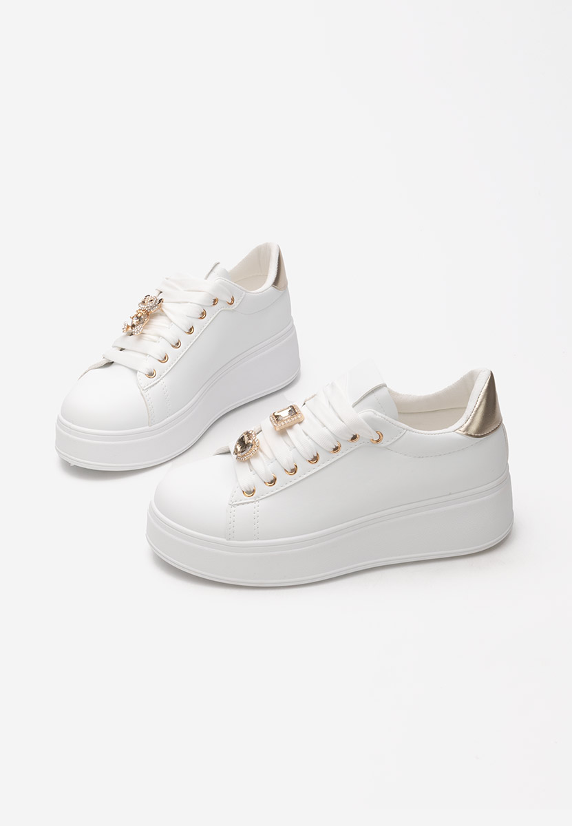 Sneakers με πλατφόρμα Ralia λευκά
