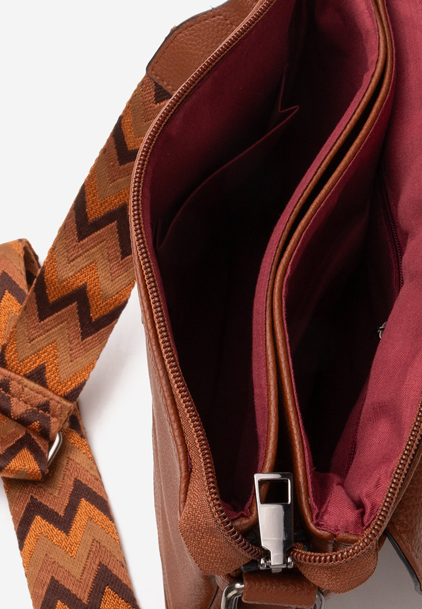 Τσάντα ωμου Hermelinda καφε