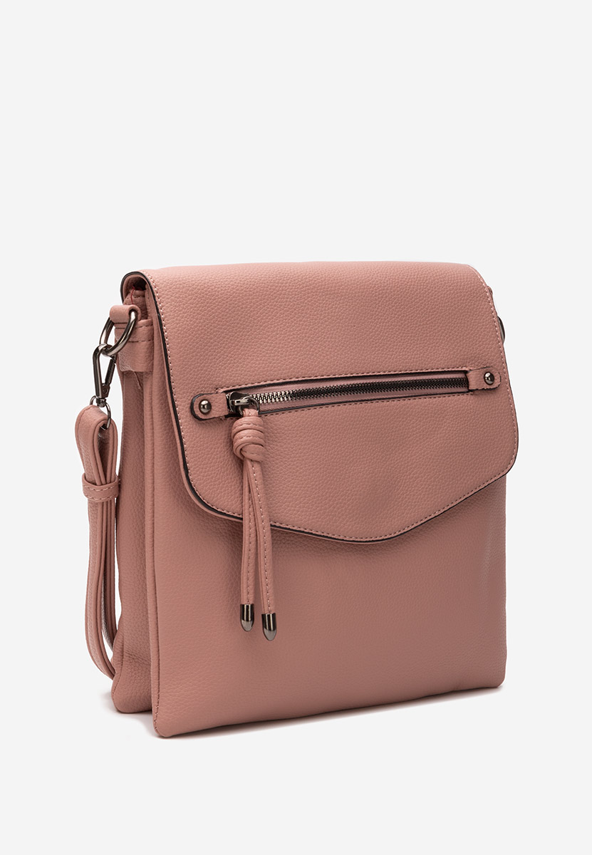 Τσάντα ωμου Hermelinda ροζ