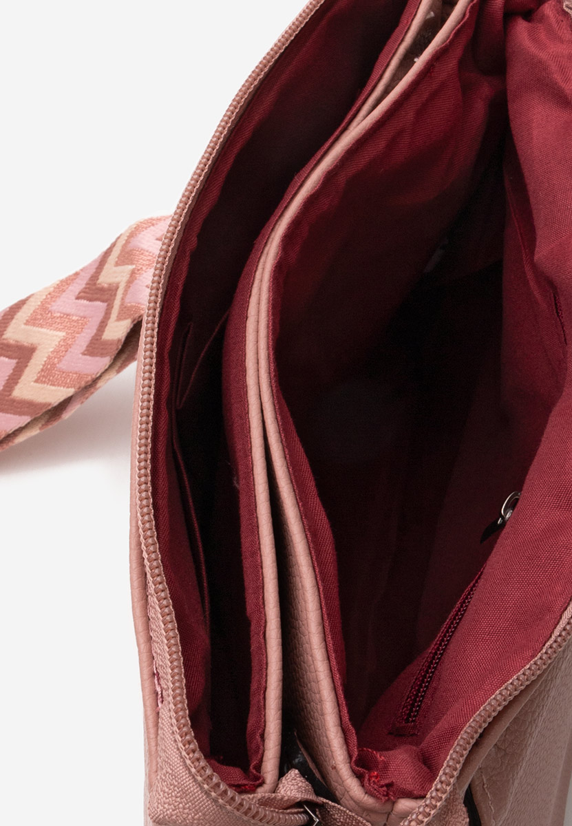 Τσάντα ωμου Hermelinda ροζ