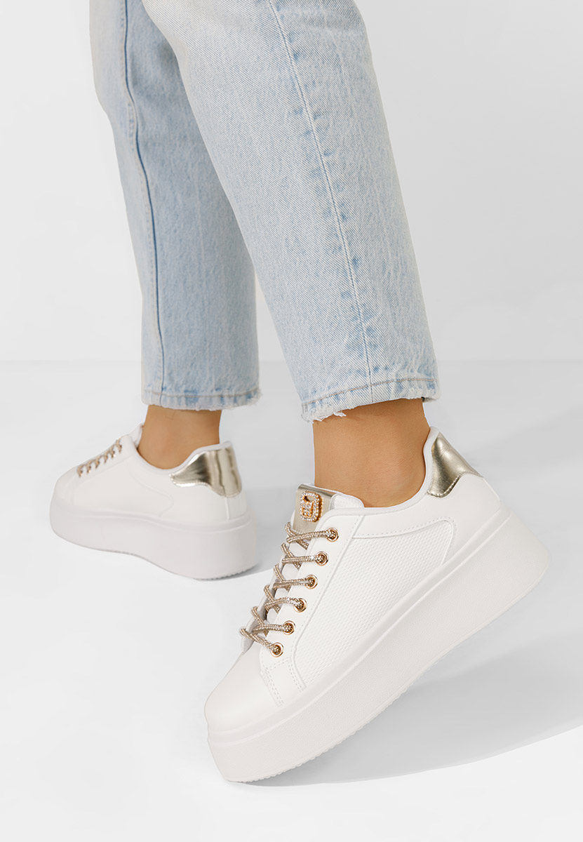 Sneakers με πλατφόρμα Shauna λευκά