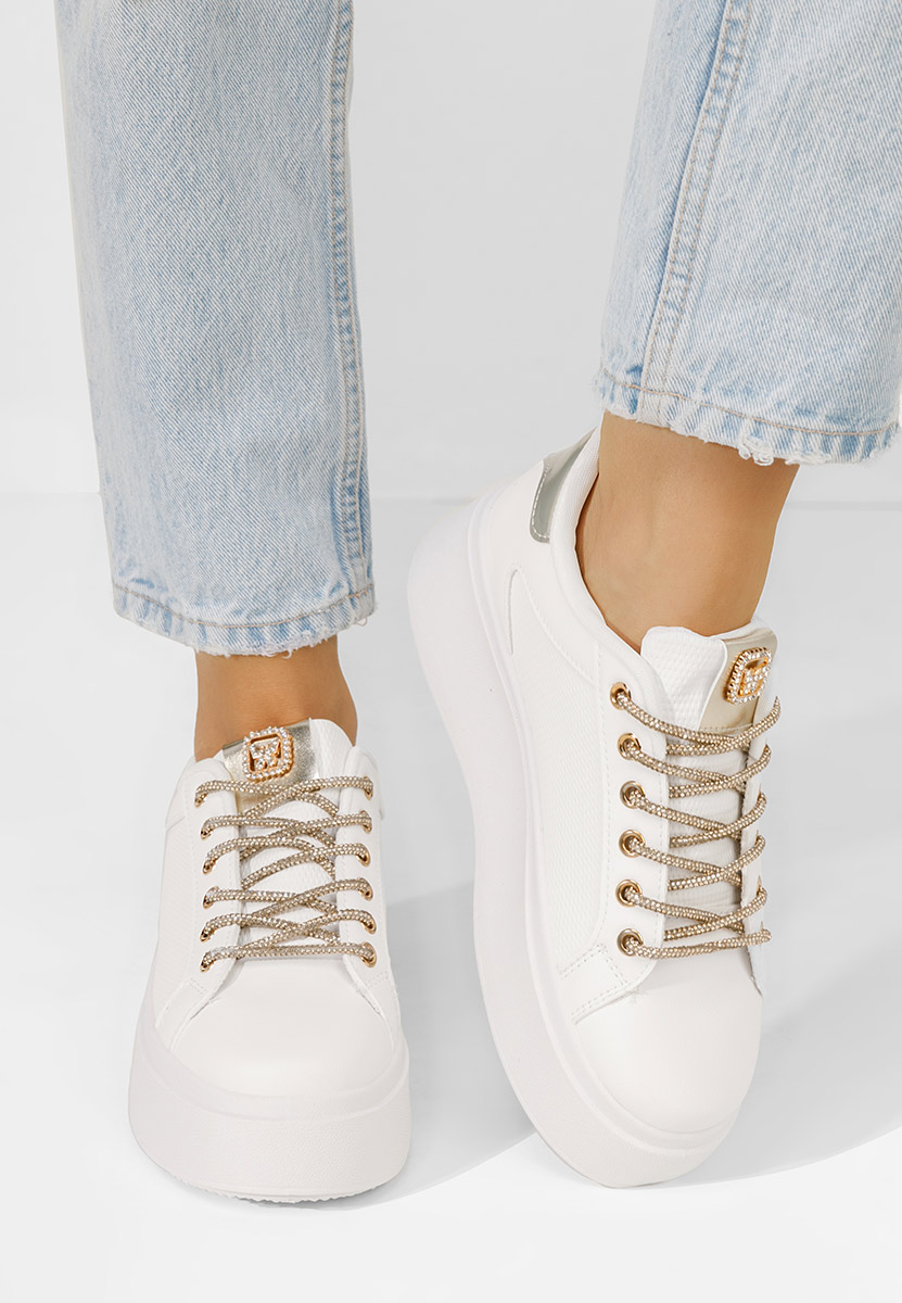 Sneakers με πλατφόρμα Shauna λευκά