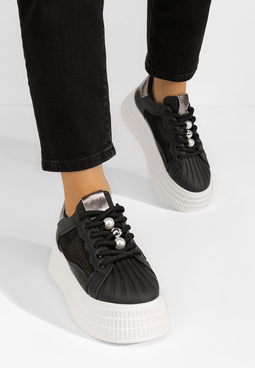 Sneakers με πλατφόρμα Particia μαύρα