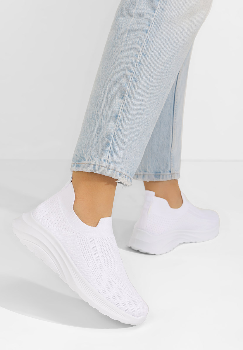 Γυναικεία Πάνινα Slip-On Hulda λευκά