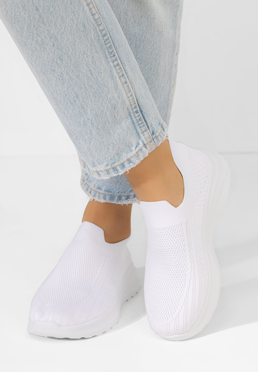 Γυναικεία Πάνινα Slip-On Hulda λευκά