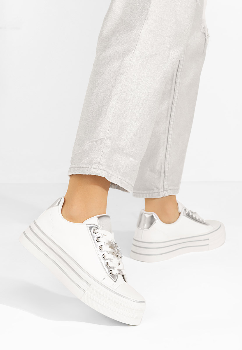 Γυναικεία sneakers Dorotha λευκά