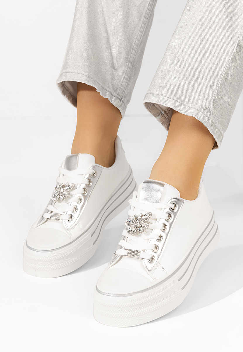 Γυναικεία sneakers Dorotha λευκά
