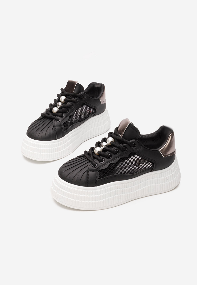 Sneakers με πλατφόρμα Particia μαύρα