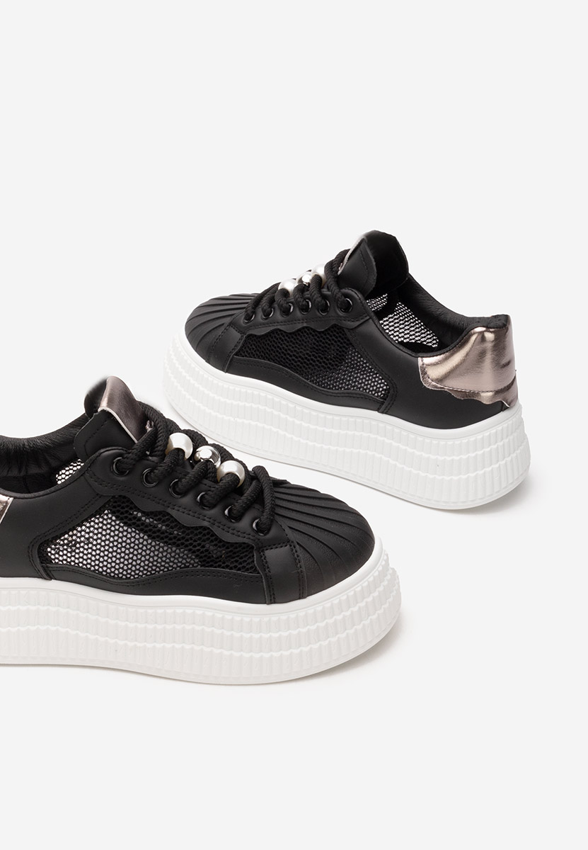 Sneakers με πλατφόρμα Particia μαύρα