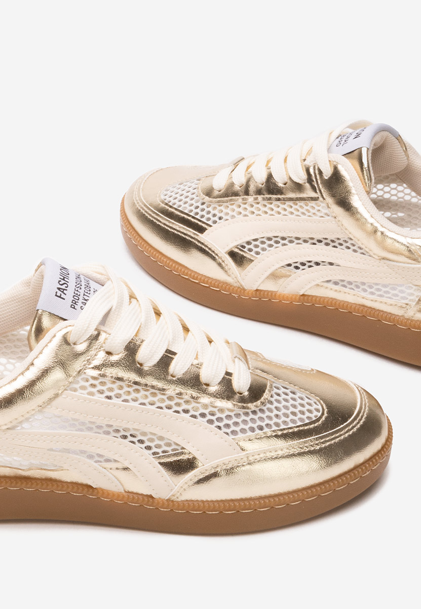 Sneakers γυναικεια Leonarda χρυσο