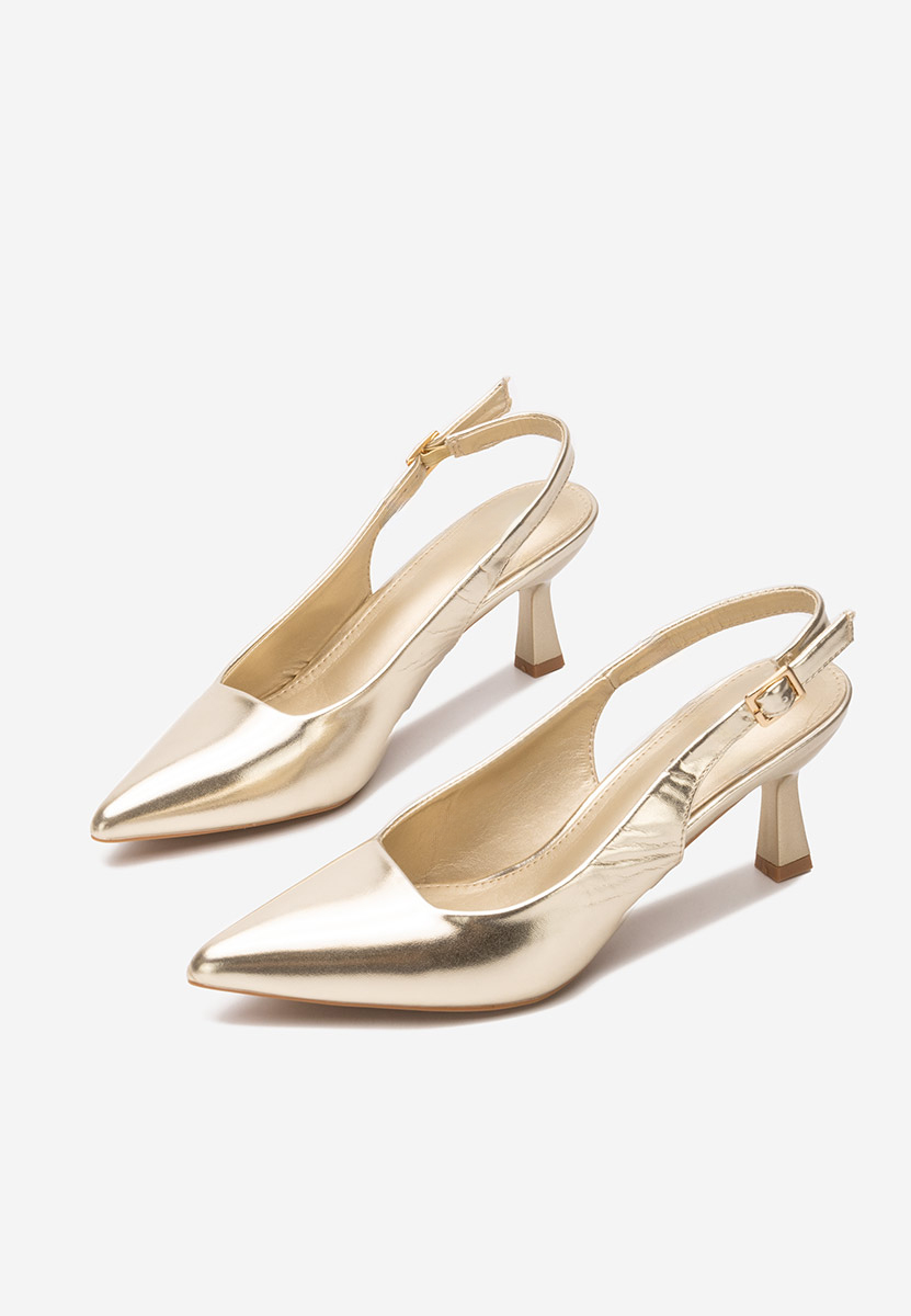 Γόβες slingback Lynelia χρυσο