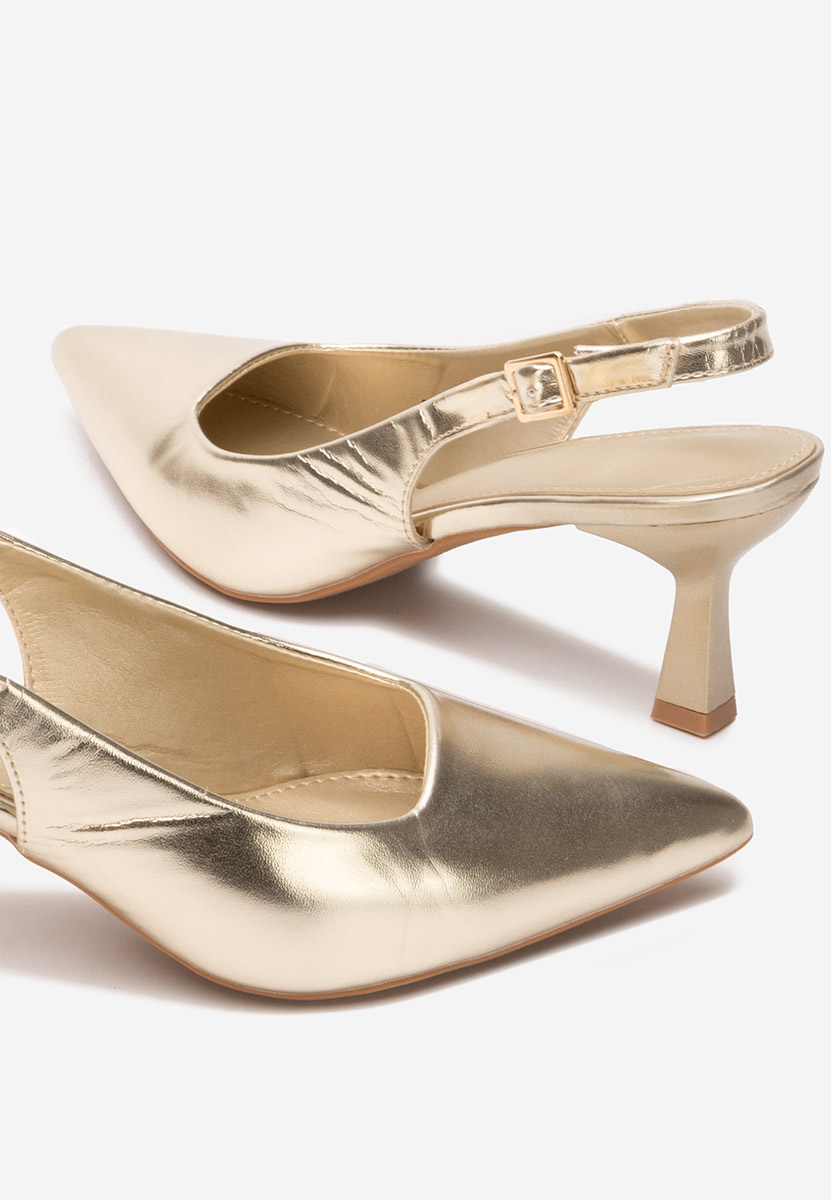 Γόβες slingback Lynelia χρυσο