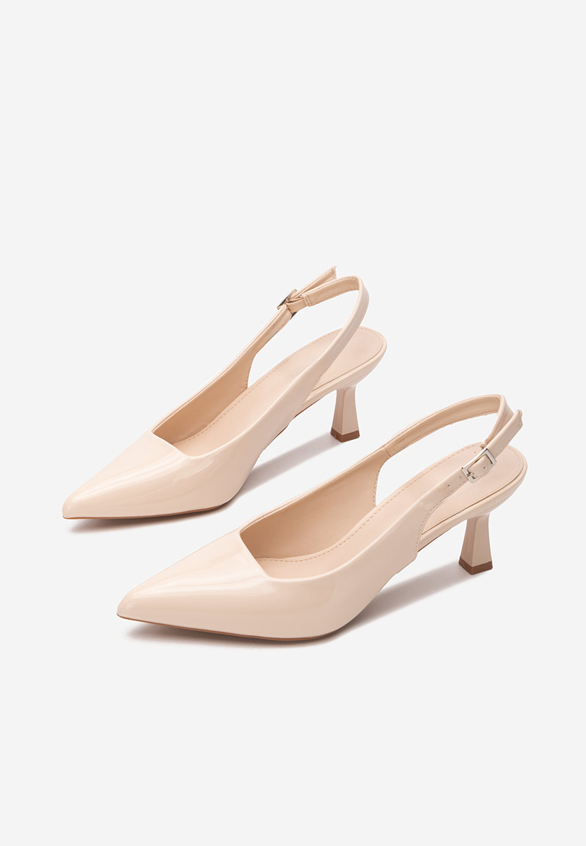 Γόβες slingback Lynelia μπεζ