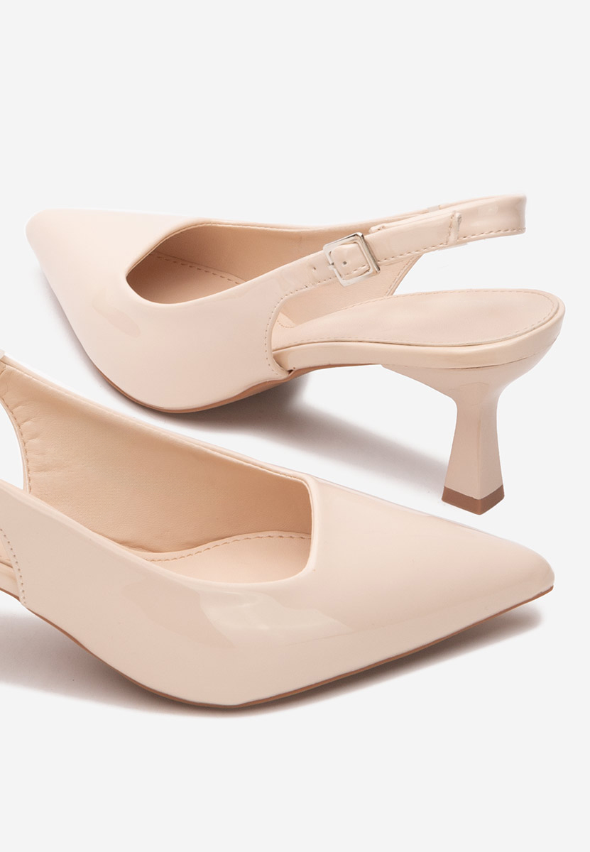 Γόβες slingback Lynelia μπεζ