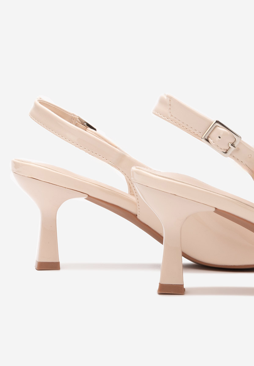 Γόβες slingback Lynelia μπεζ