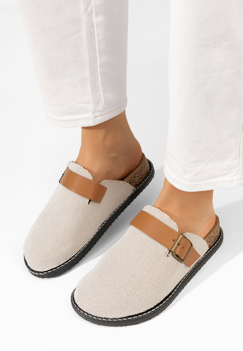 Mules γυναικεια Pamela μπεζ