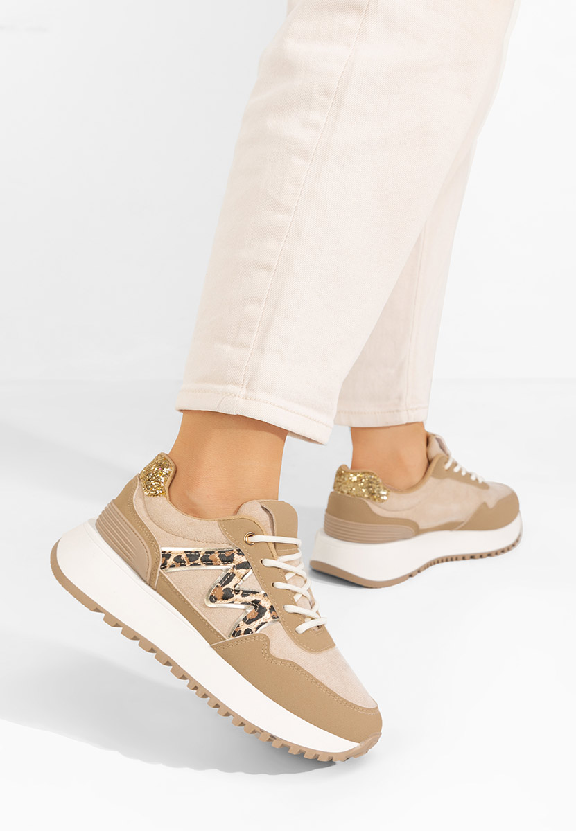 Sneakers με πλατφόρμα Ahri χακι