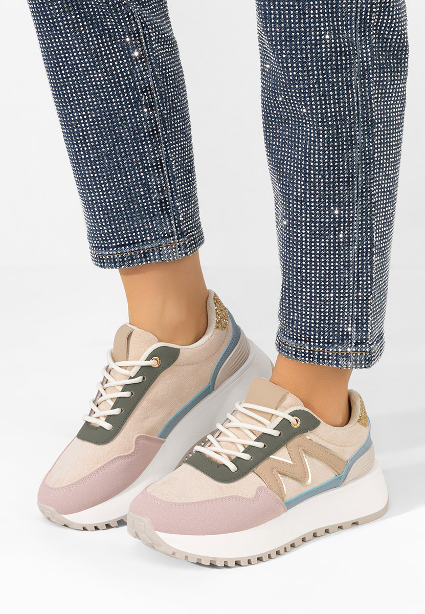Sneakers με πλατφόρμα Ahri ροζ