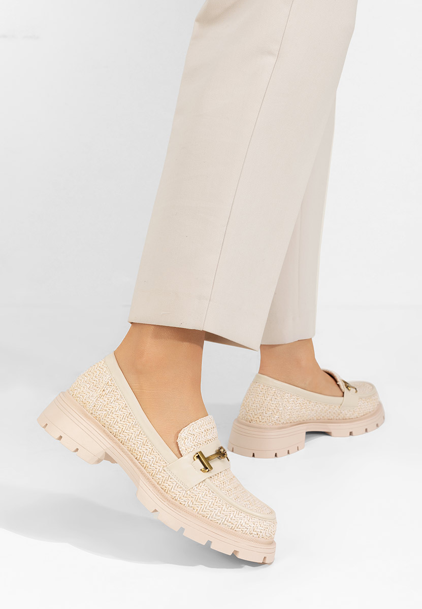 Μοκασίνια γυναικεια Latrice μπεζ