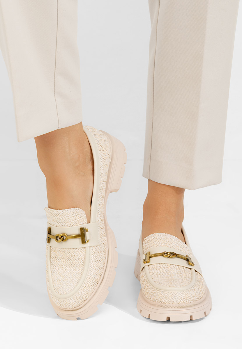 Μοκασίνια γυναικεια Latrice μπεζ