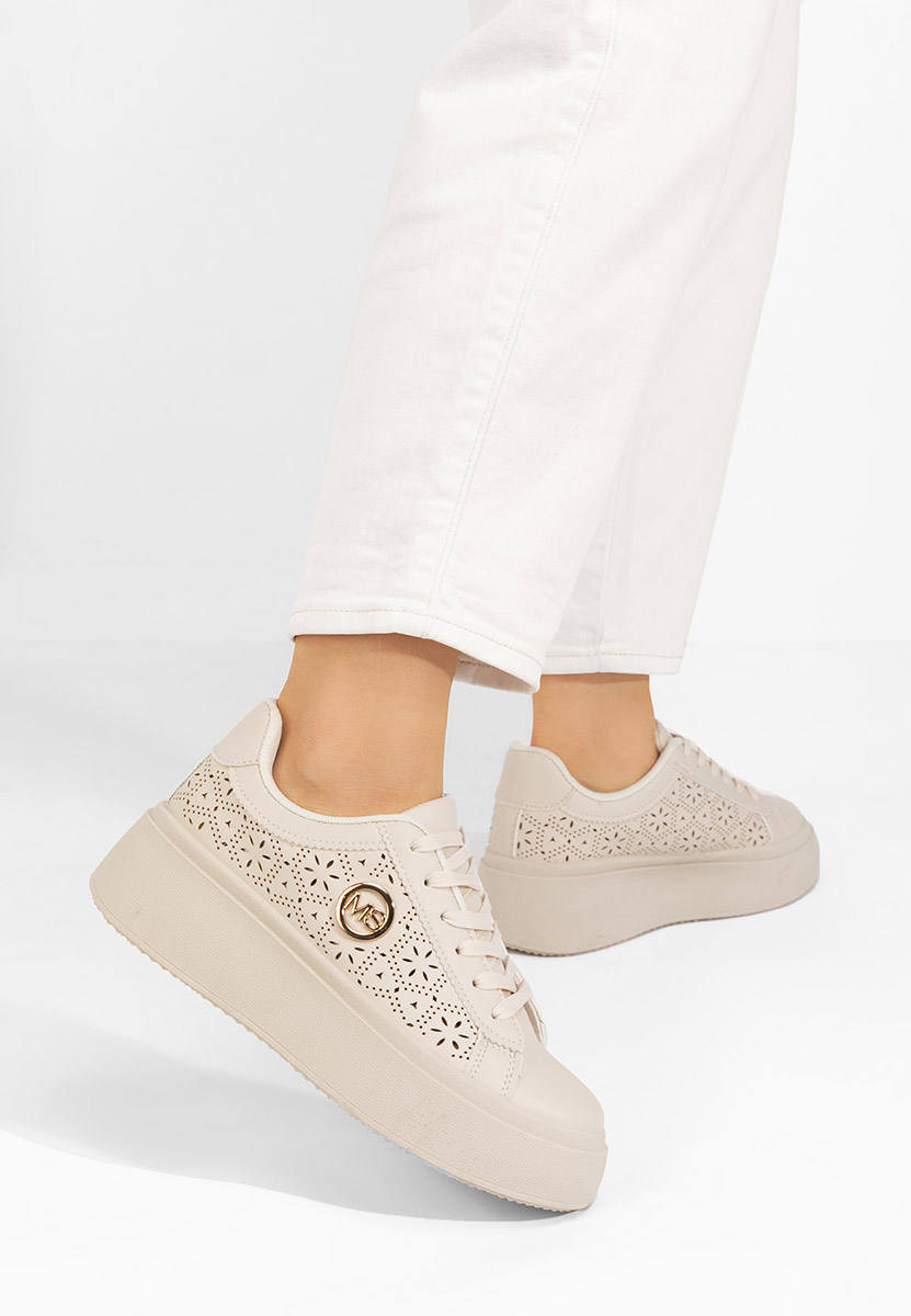 Sneakers με πλατφόρμα Nidya V2 μπεζ