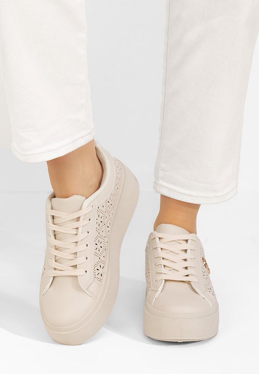 Sneakers με πλατφόρμα Nidya V2 μπεζ