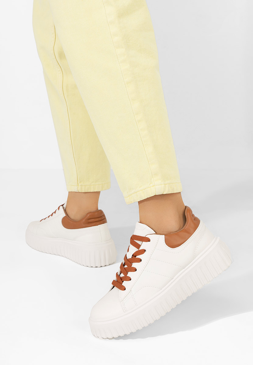 Sneakers με πλατφόρμα Raula λευκά