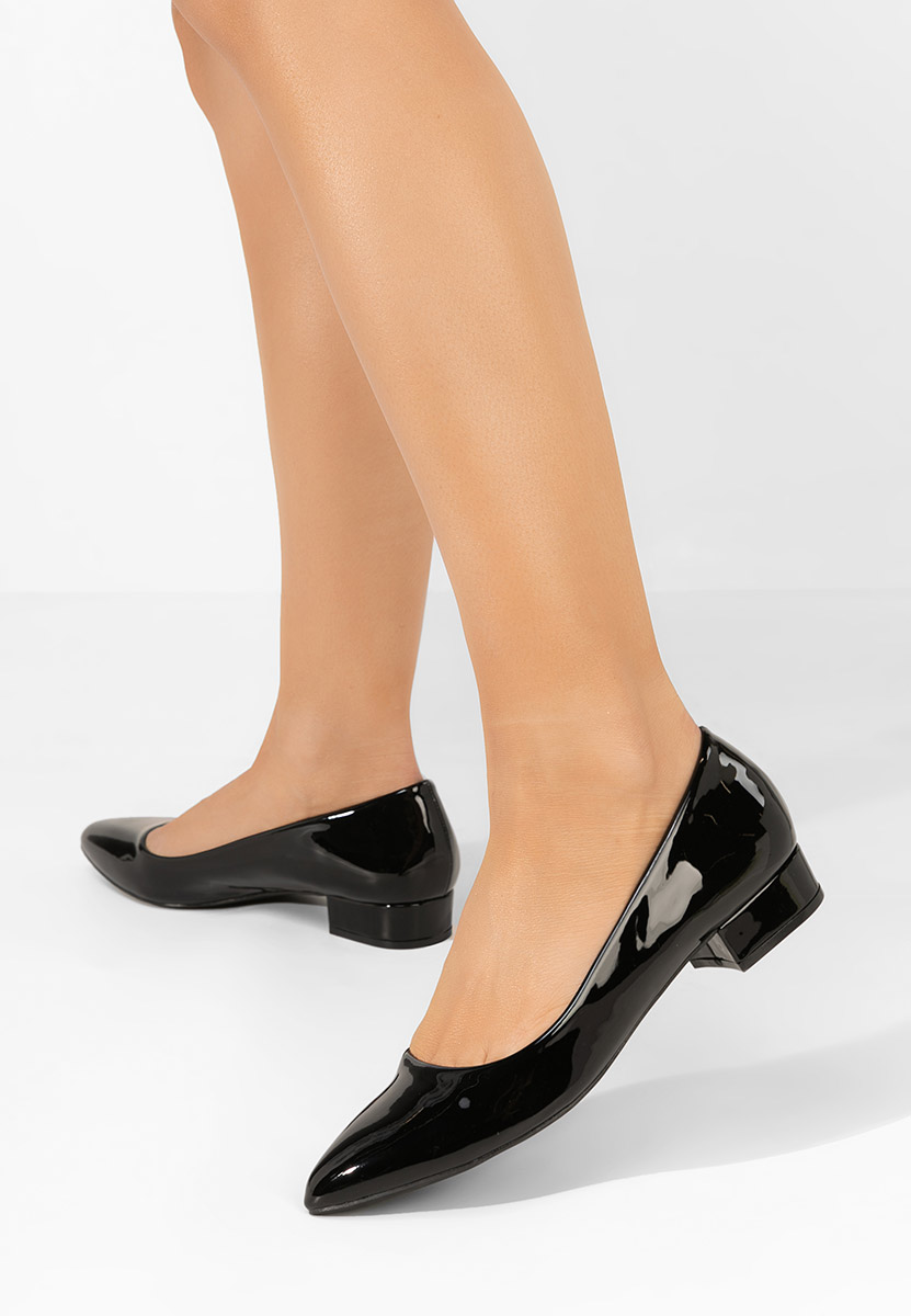 Γόβες με χαμηλό τακούνι Melysa μαύρα