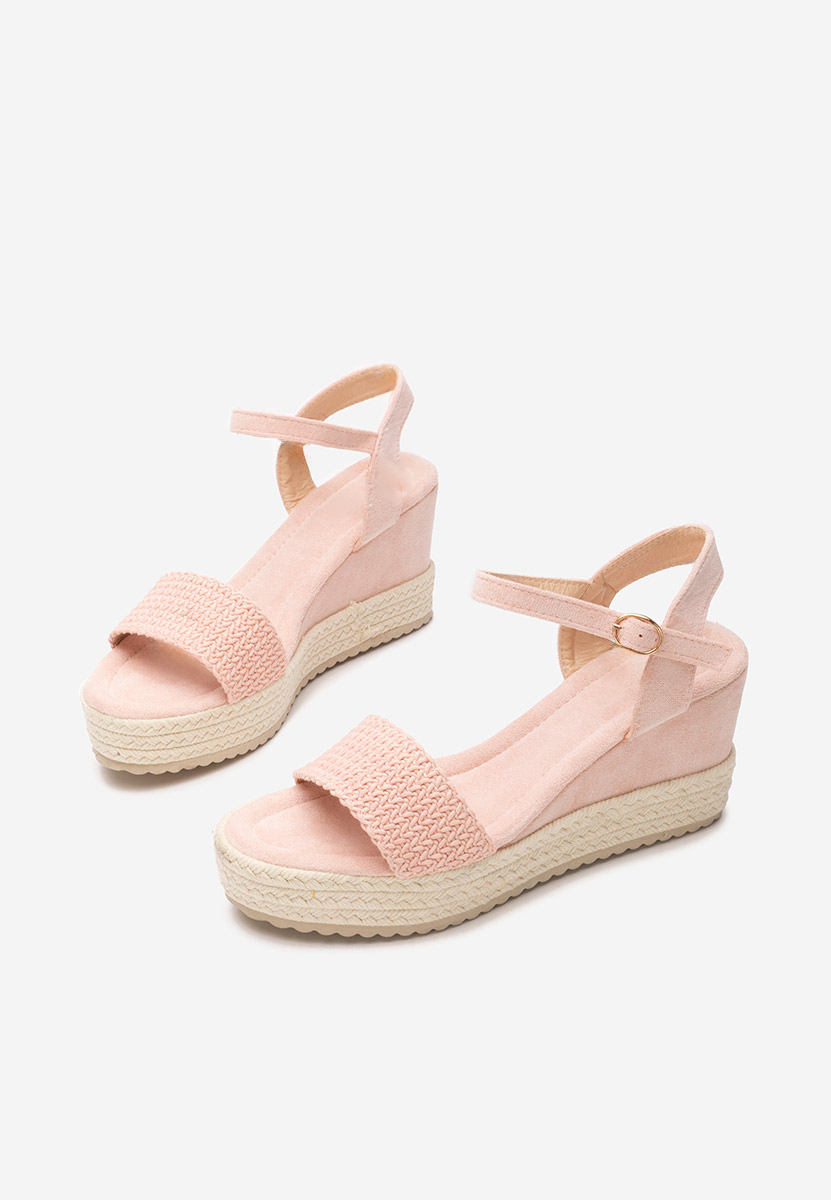 Πέδιλα πλατφόρμες Debbi ροζ