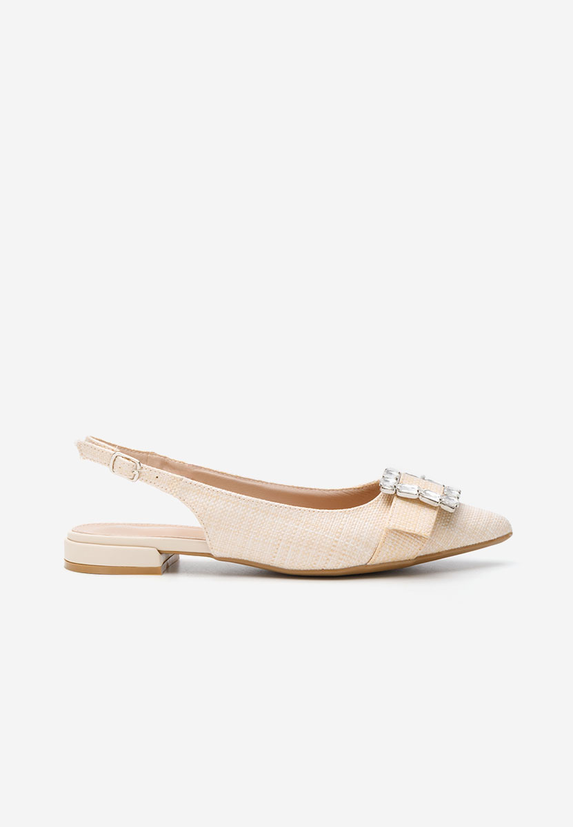 Γόβες slingback Rachell μπεζ