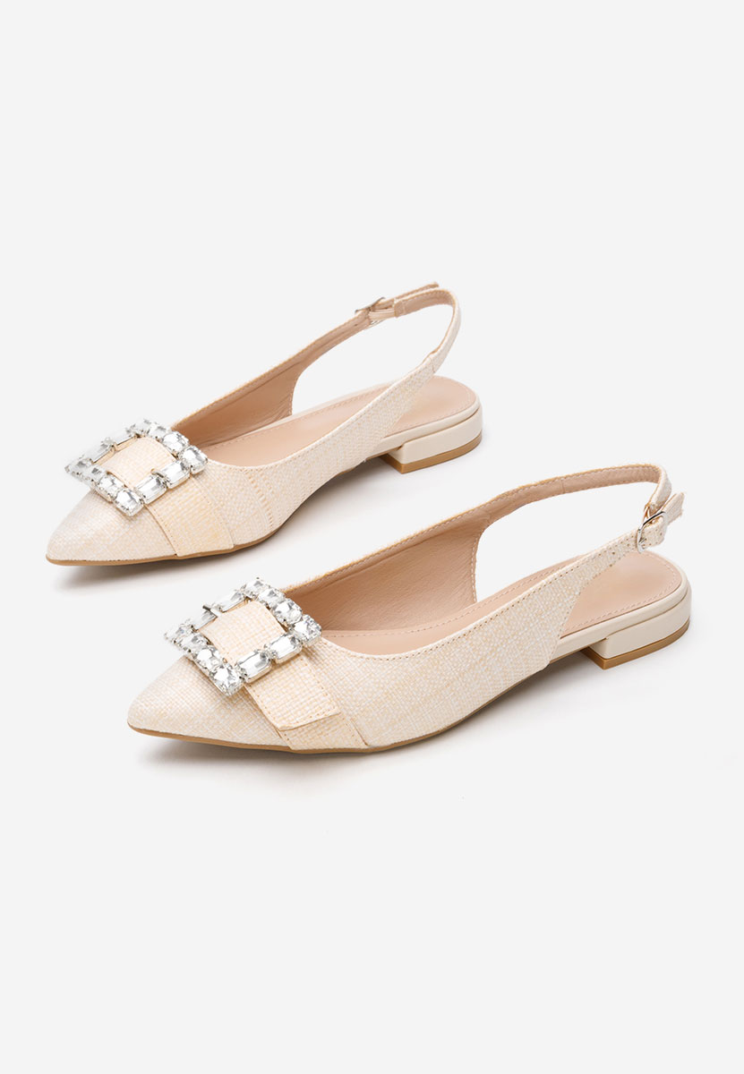 Γόβες slingback Rachell μπεζ