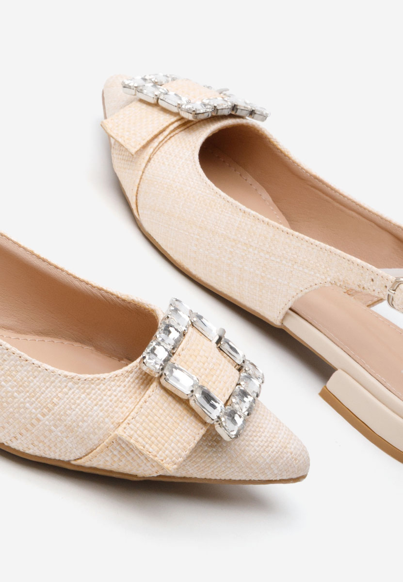 Γόβες slingback Rachell μπεζ