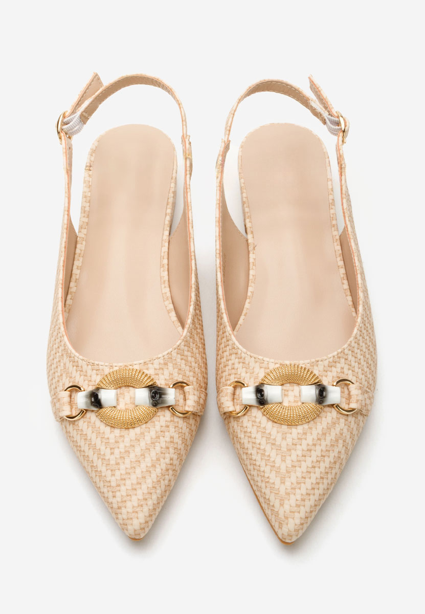 Γόβες slingback Antonietta μπεζ