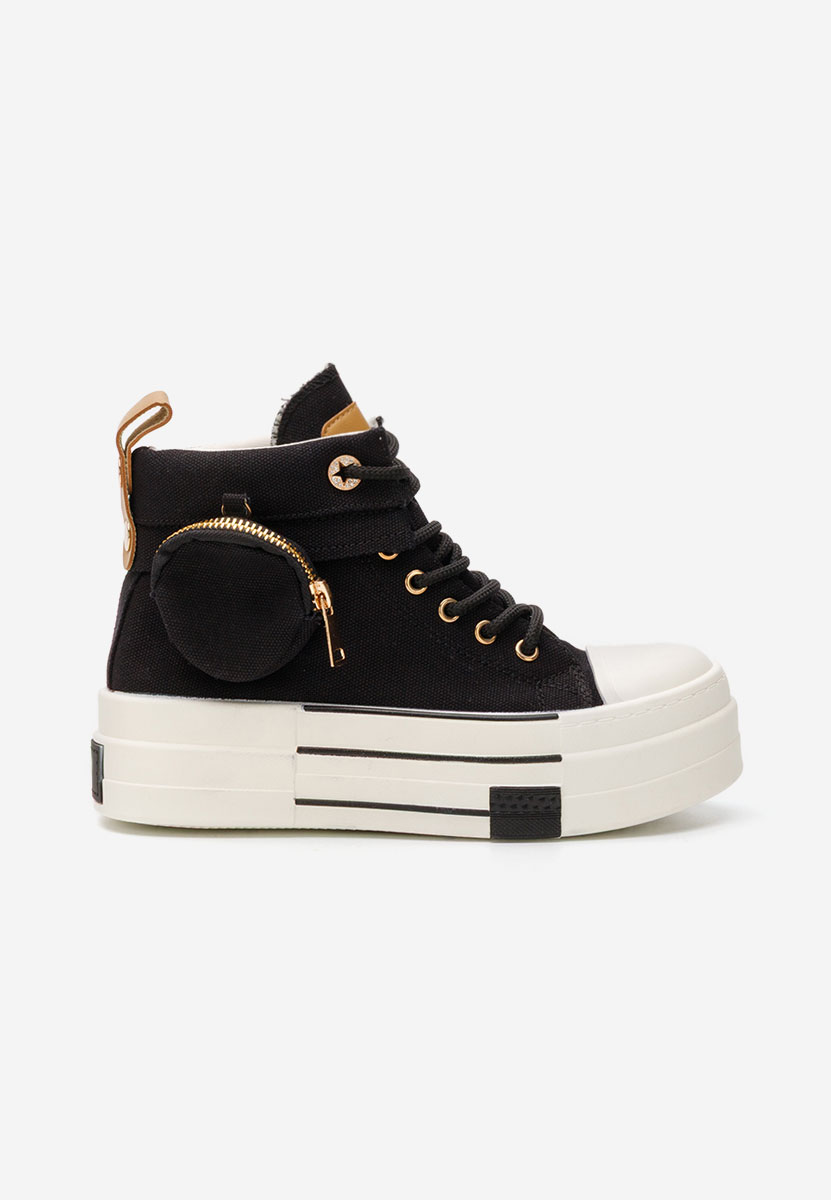 Γυναικεία sneakers αστραγάλο Sharita μαύρα